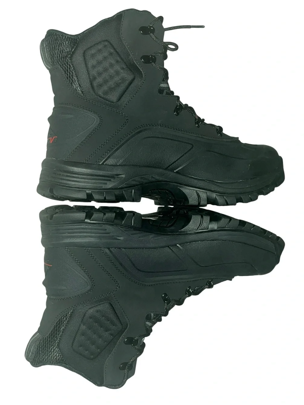 Men's Waterproof Insulated Winter Snow Boots Black Tactical Work Boots - Style